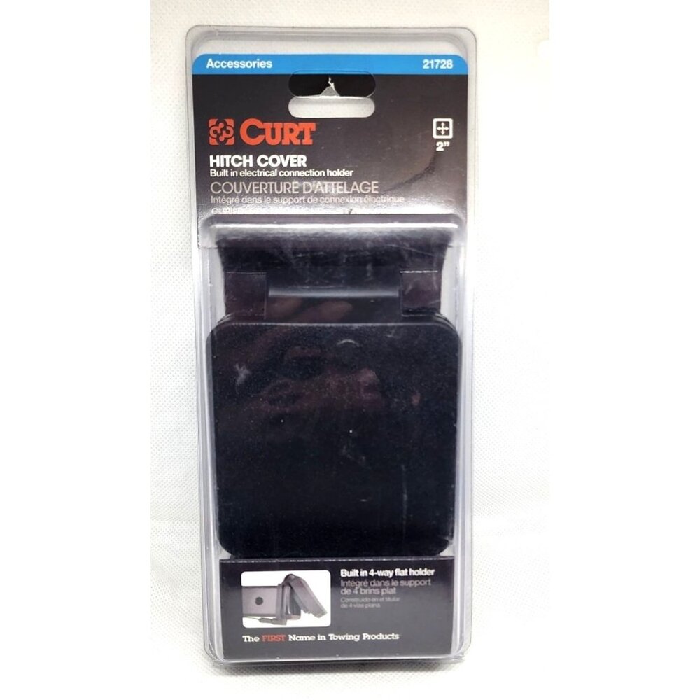 Cult Hitch Cover with Built-In Electrical Connection & 4-Way Flat Holder